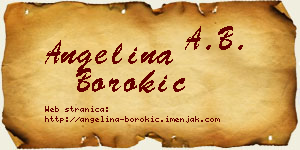 Angelina Borokić vizit kartica